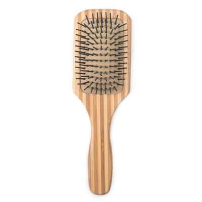 Natural Bamboo Hair Brush with Nylon Bristles Massage