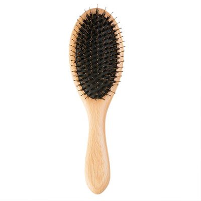 Custom Logo Wooden Bristle Hair Brush For Women & Mens