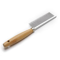 Bamboo Pet Brush For Removing Matted Fur, Knots & Tangles