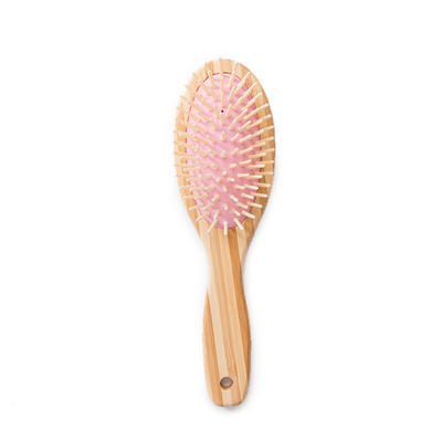 Eco-friendly Bamboo Wooden Hair Brush And Comb For Dry Hair