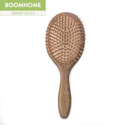 Natural Large Wooden Round Hair Brush Without Static Electricity
