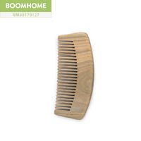 Custom Logo Natural Mahogany Massage Static Wooden Hair Comb For Travel Shop Sales