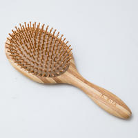 professional national custom massage eco wooden bamboo hair brush middle size beauty care salon home travel use