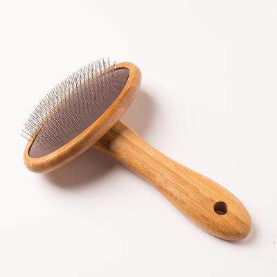 2019 explosion models can hang winter pet hair removal anti-knot steel needle wooden comb pet beauty massage special